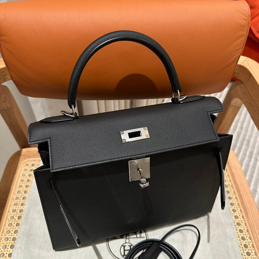 Kelly 28 Black Luxury Bag
