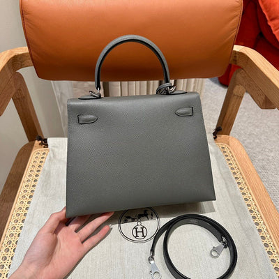 Kelly 25 Gris Mayer Luxury Bag
