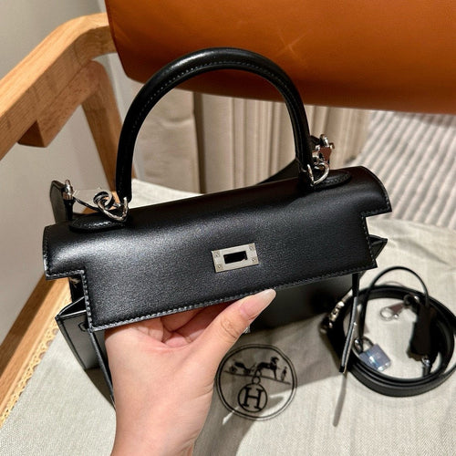 Kelly 25 Black Box From France Luxury Bag