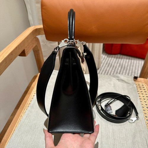 Kelly 25 Black Box From France Luxury Bag