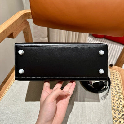 Kelly 25 Black Box From France Luxury Bag