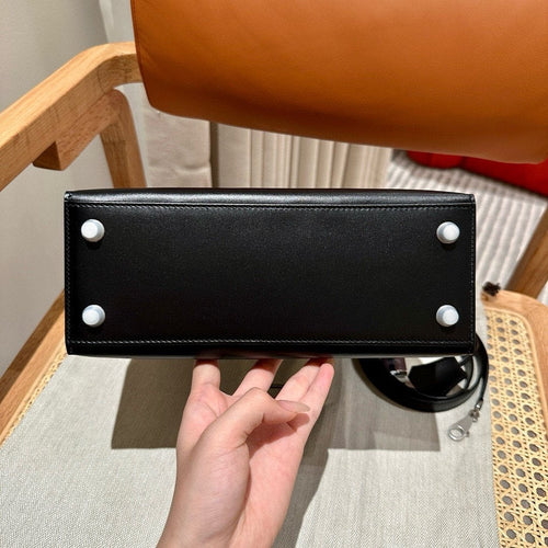 Kelly 25 Black Box From France Luxury Bag