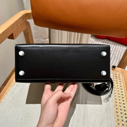 Kelly 25 Black Box From France Luxury Bag