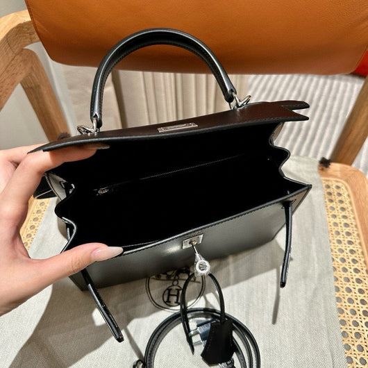 Kelly 25 Black Box From France Luxury Bag