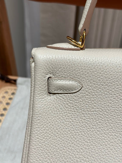 Kelly 25 Carie Calfskin With Gold Buckleluxury Bag