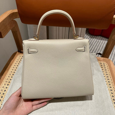 Kelly 25 Carie Calfskin With Gold Buckleluxury Bag