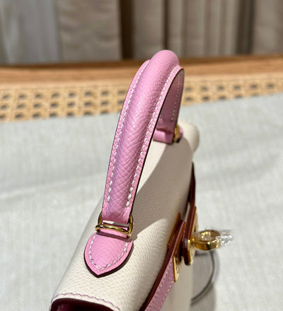 Kelly Mini II Craie Mauve Sylvestre Luxury Bag