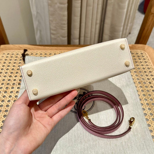Kelly Mini II Craie Mauve Sylvestre Luxury Bag
