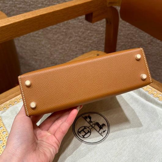 Kelly Mini II Gold Luxury Bag