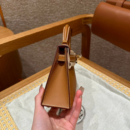 Kelly Mini II Gold Luxury Bag