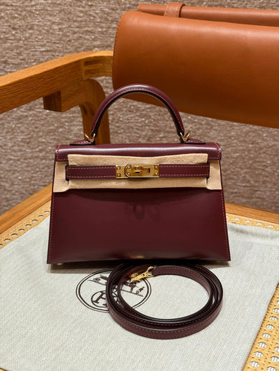 Kelly Mini II Rouge H Luxury Bag