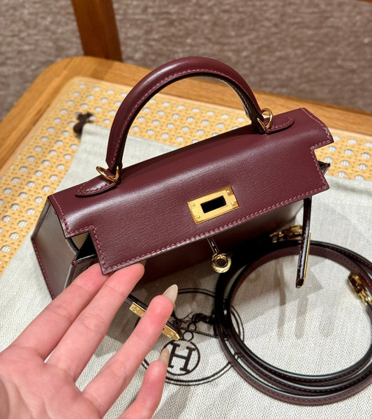 Kelly Mini II Rouge H Luxury Bag