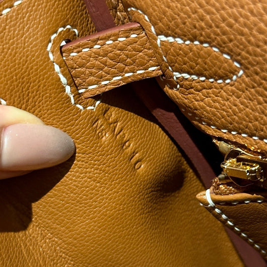 Kelly 25 Gold Togo From France Luxury Bag