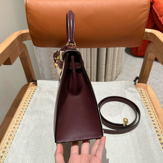 Kelly 25 Rouge H Luxury Bag