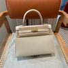 Kelly 25 Craie Gold Buckle Luxury Bag