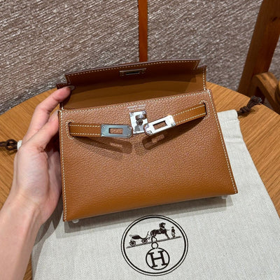 Kelly Mini II Gold Luxury Bag