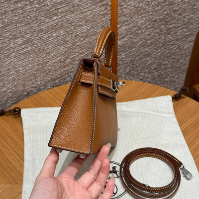 Kelly Mini II Gold Luxury Bag