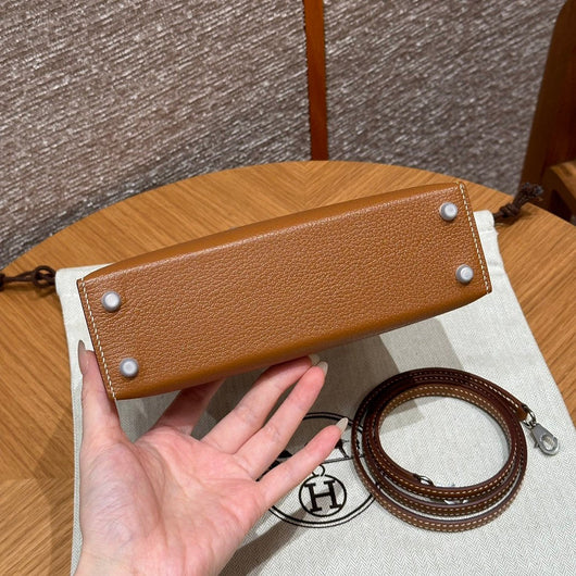 Kelly Mini II Gold Luxury Bag