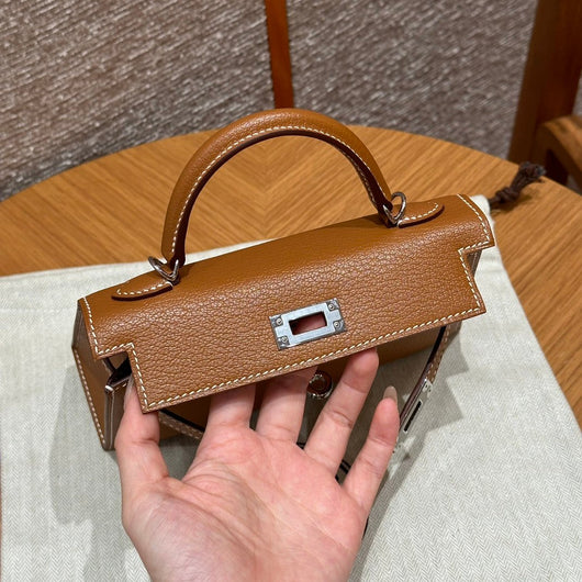 Kelly Mini II Gold Luxury Bag