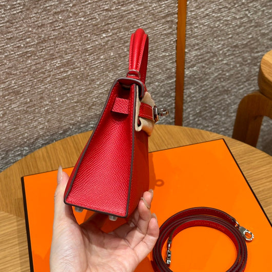 Kelly Mini II Rouge Casaque Luxury Bag