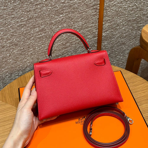 Kelly Mini II Rouge Casaque Luxury Bag