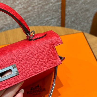 Kelly Mini II Rouge Casaque Luxury Bag