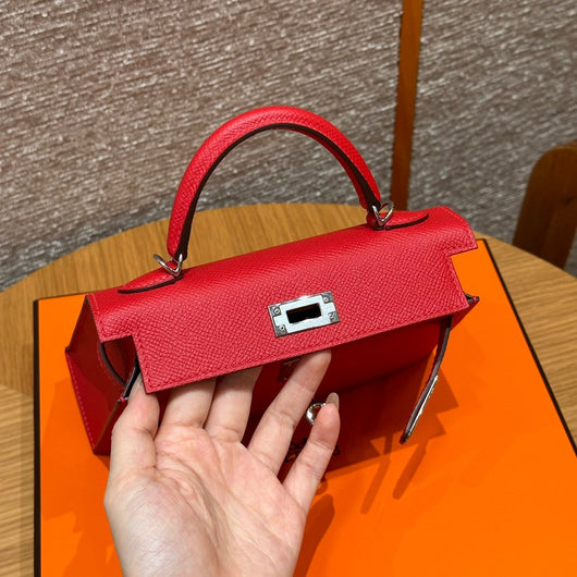 Kelly Mini II Rouge Casaque Luxury Bag