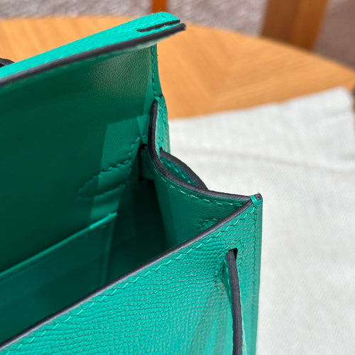Kelly Mini II Vert Jade Luxury Bag