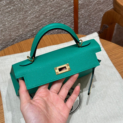Kelly Mini II Vert Jade Luxury Bag