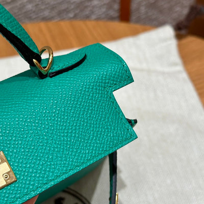 Kelly Mini II Vert Jade Luxury Bag