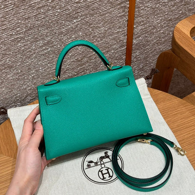 Kelly Mini II Vert Jade Luxury Bag
