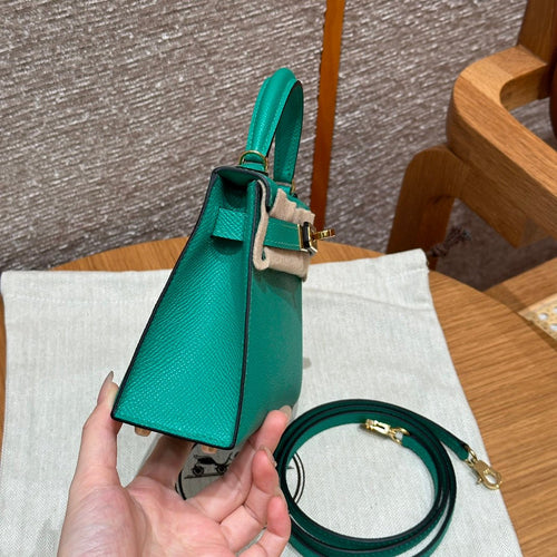 Kelly Mini II Vert Jade Luxury Bag