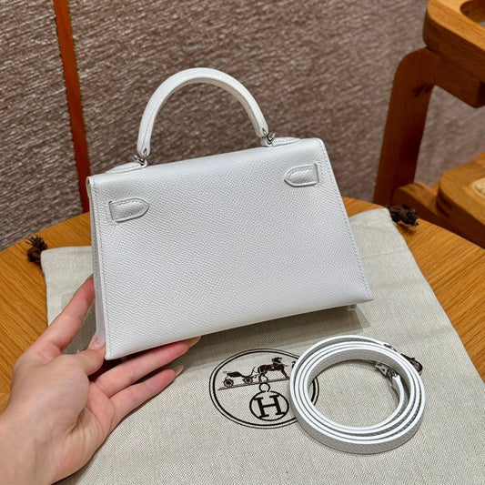 Kelly Mini II Blanc Luxury Bag