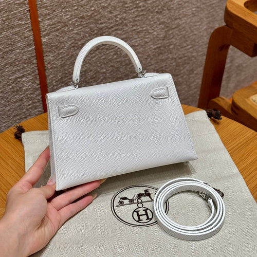 Kelly Mini II Blanc Luxury Bag
