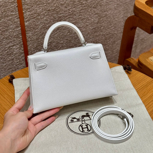 Kelly Mini II Blanc Luxury Bag