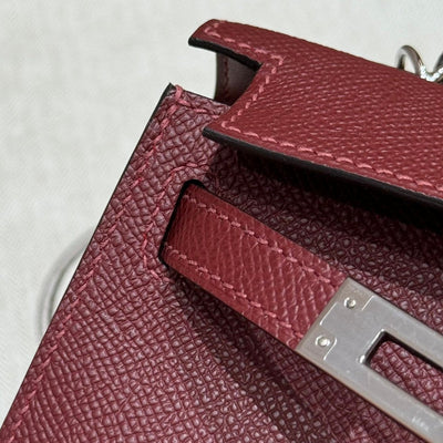 Kelly Mini II Rouge H Luxury Bag