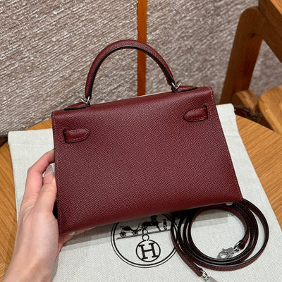 Kelly Mini II Rouge H Luxury Bag