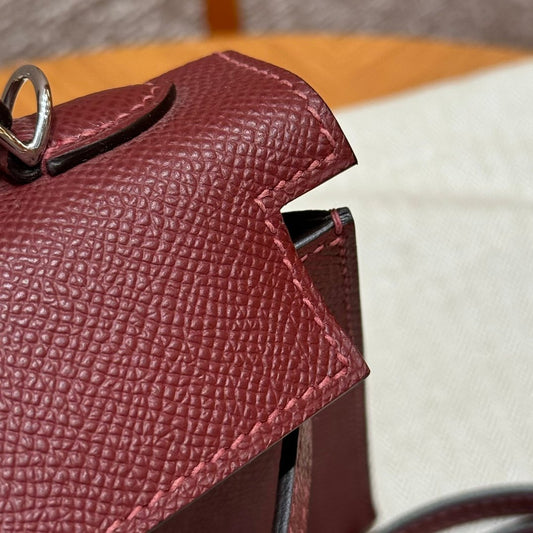Kelly Mini II Rouge H Luxury Bag