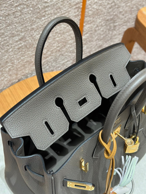Birkin 25 Gris Etain Luxury Bag