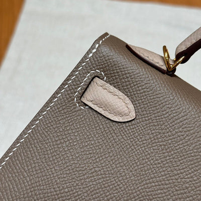 Kelly Mini II Etoupe Trench Luxury Bag