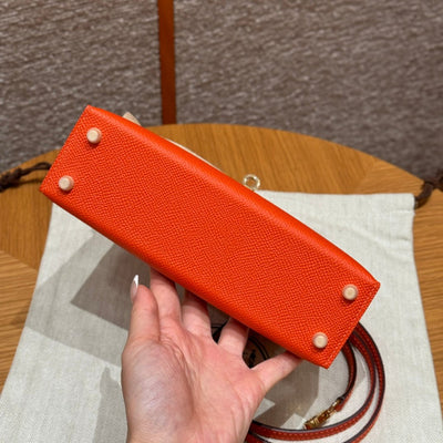 Kelly Mini II Feu Luxury Bag