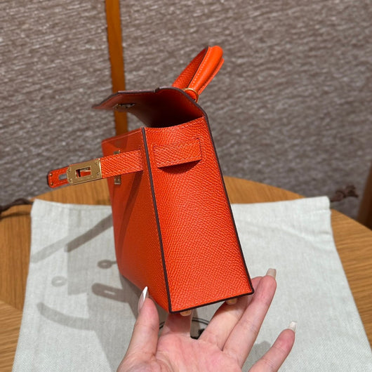 Kelly Mini II Feu Luxury Bag