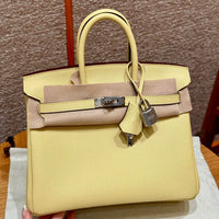 Birkin 25 Jaune Poussin Luxury Bag