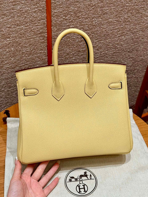 Birkin 25 Jaune Poussin Luxury Bag