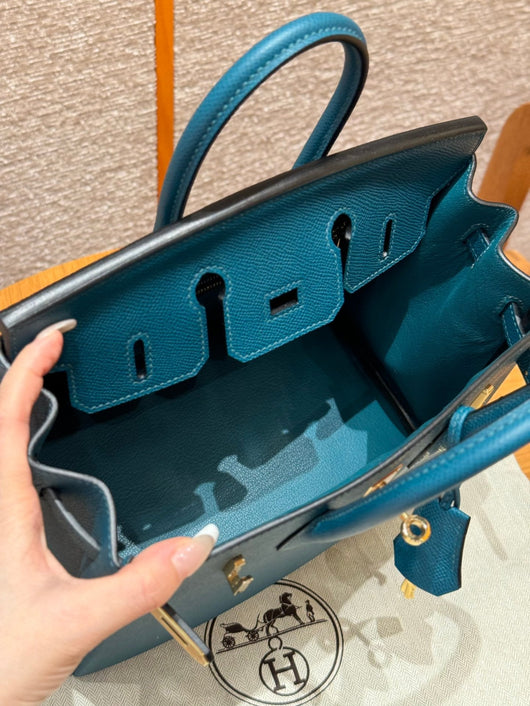 Birkin 25 Vert Bosphore Luxury Bag