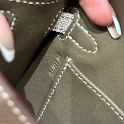 Kelly Mini II Etoupe And Ck Craie Luxury Bag