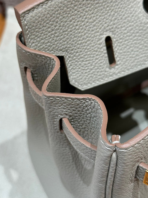 Birkin 25 Gris Perle Luxury Bag