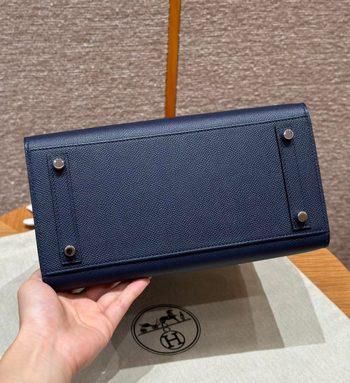 Birkin 25 Blue Saphir Luxury Bag