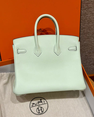 Birkin 25 Vert Fizz Luxury Bag