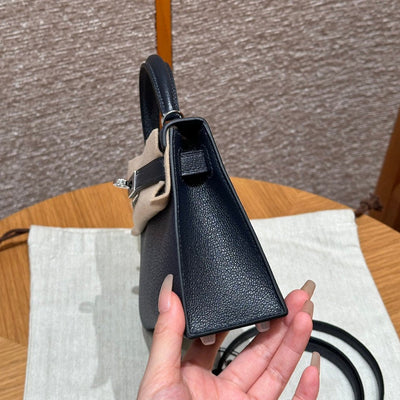 Kelly Mini II Blue Indigo And M Blue Encer Luxury Bag
